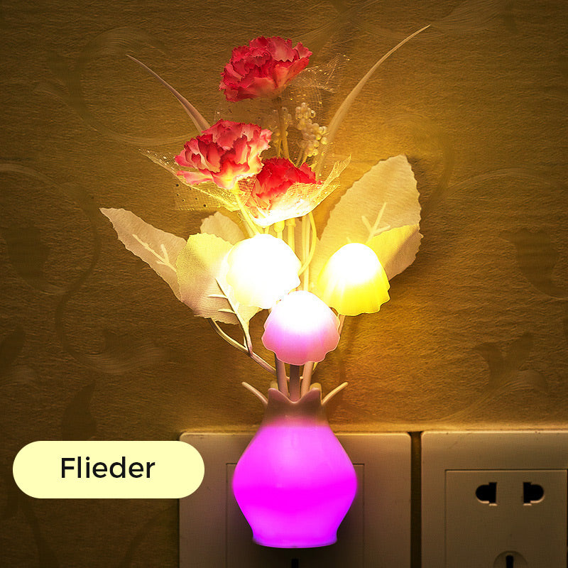 BowLift | LED night light in the form of simulated flowers with intelligent control for the bedroom