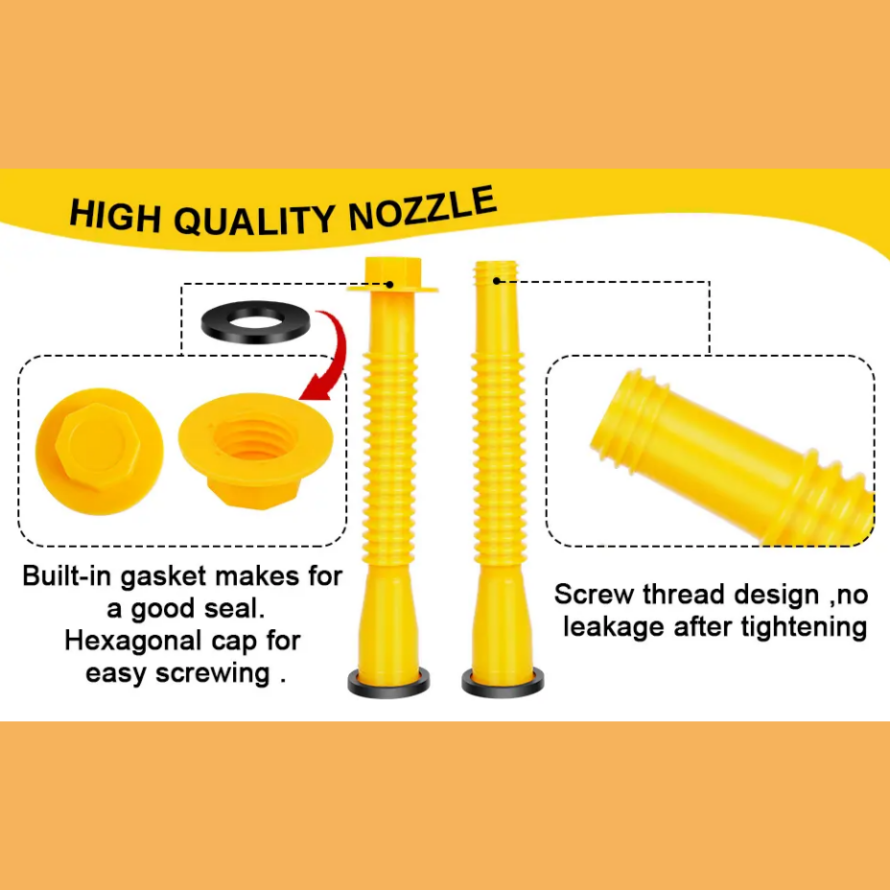 BowLift | Threaded pipes with hexagonal nuts