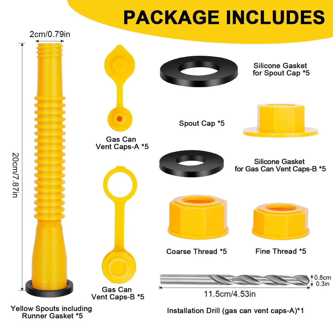 BowLift | Threaded pipes with hexagonal nuts