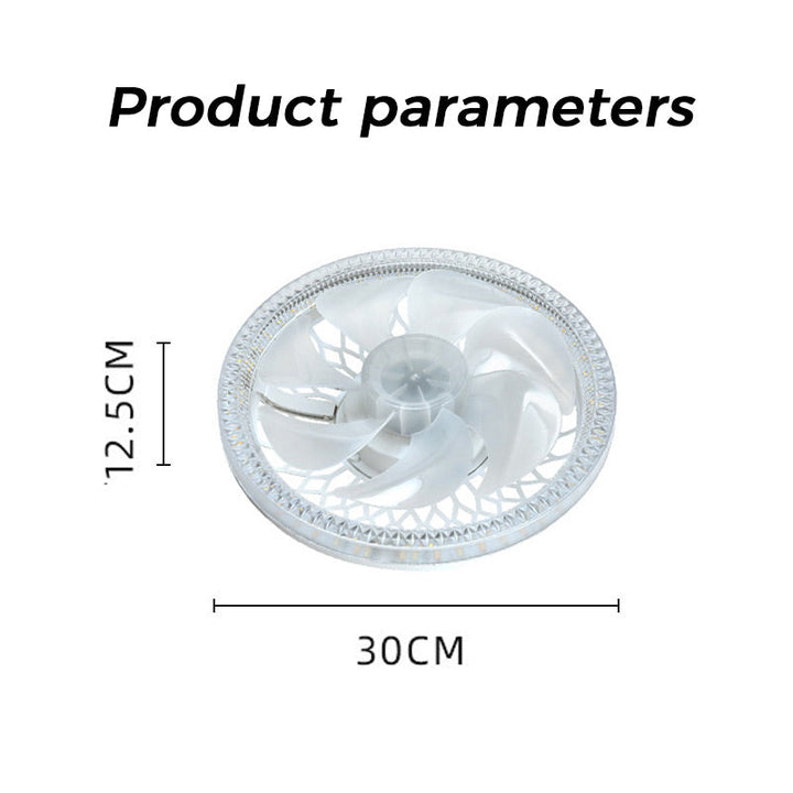 2-in-1 Mute Adjustable Fan Light with Remote Control | Bowlift
