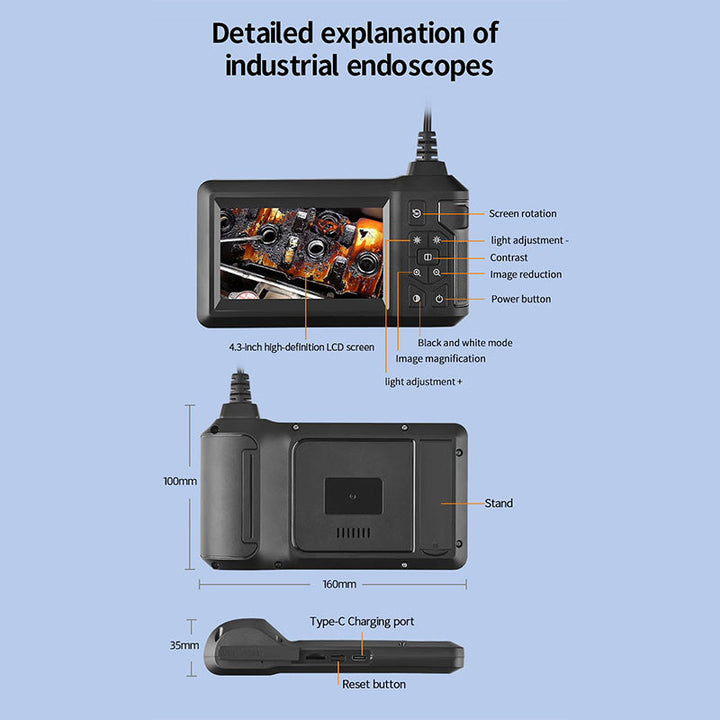 ScopeLite HD – Portable Inspection Camera with Screen and 8m Cable | Bowlift