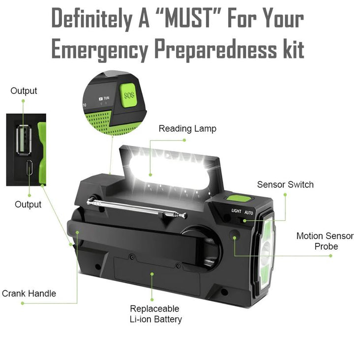 Multifunctional solar-powered radio | Bowlift