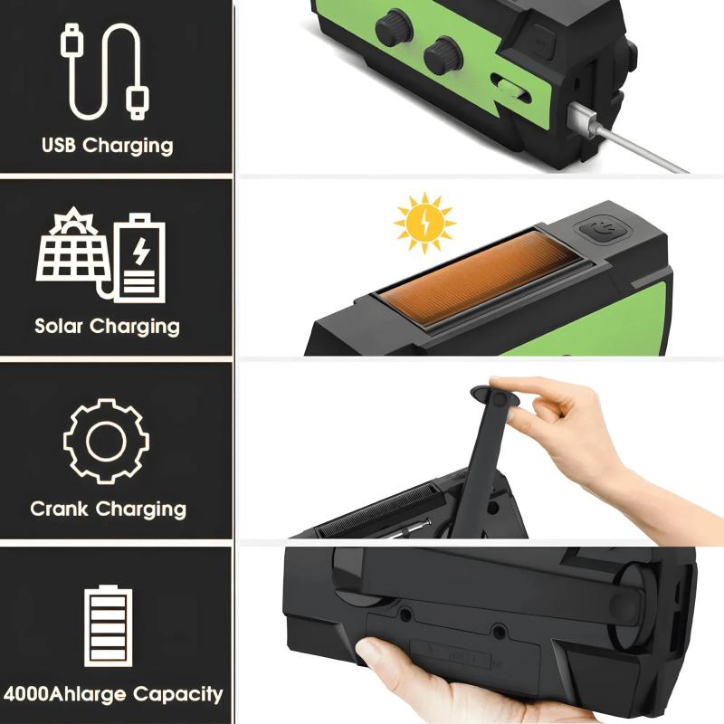 Multifunctional solar-powered radio | Bowlift