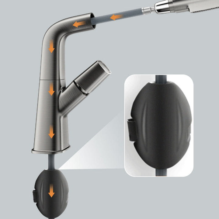 BowLift | 1-Hole Sink Mixer Tap with Pull-Out Spray Head