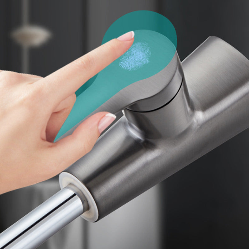 BowLift | Modern Bathroom Basin Tap with Pull-Out Spray Head – 360° Swivel & Dual-Mode Water Flow