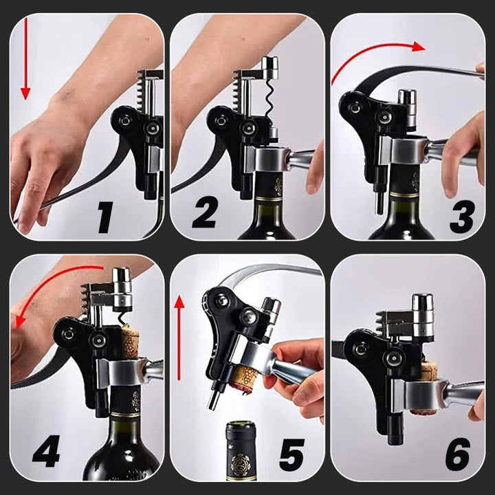 Premium portable wine bottle opener Bowlift