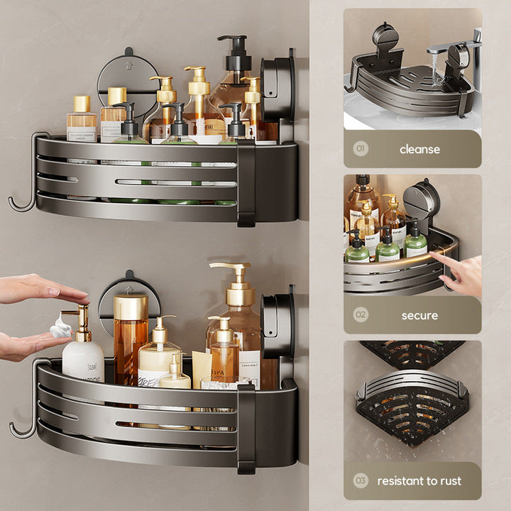 BowLift | 2PCS Wall Mounted Bathroom Organizer with Suction Cup
