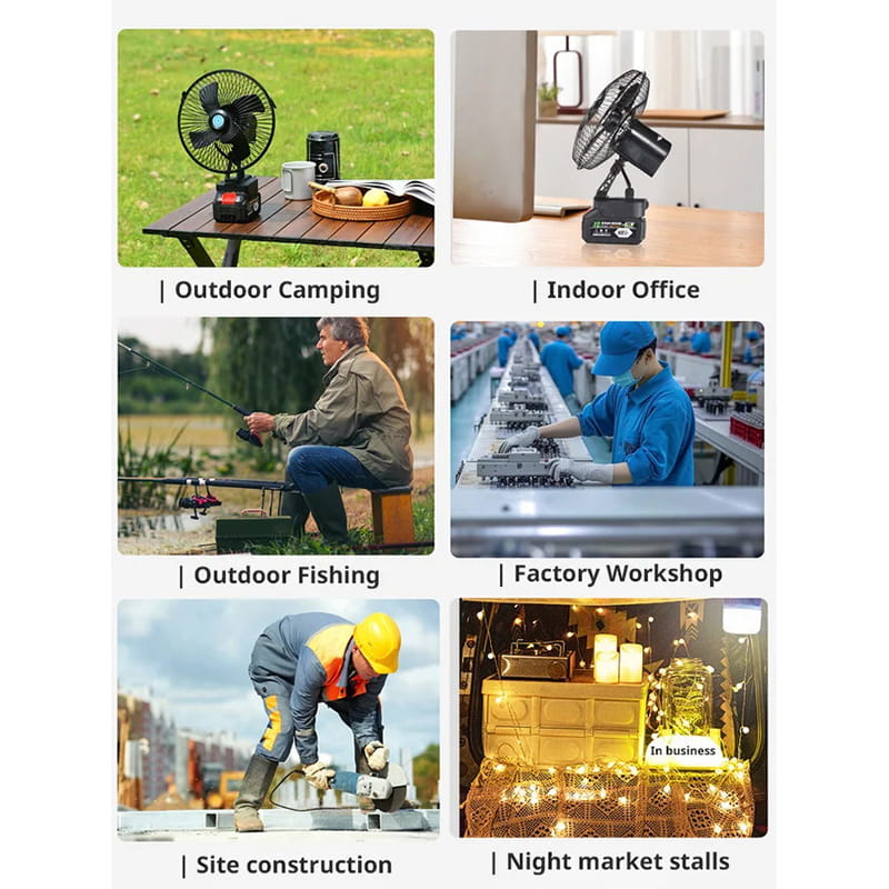 Rechargeable Portable Outdoor Wireless Camping Fan | Bowlift