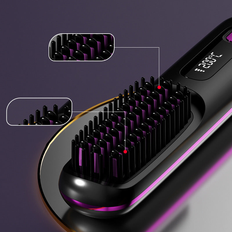 BowLift | Wireless ceramic heating hair straightening comb