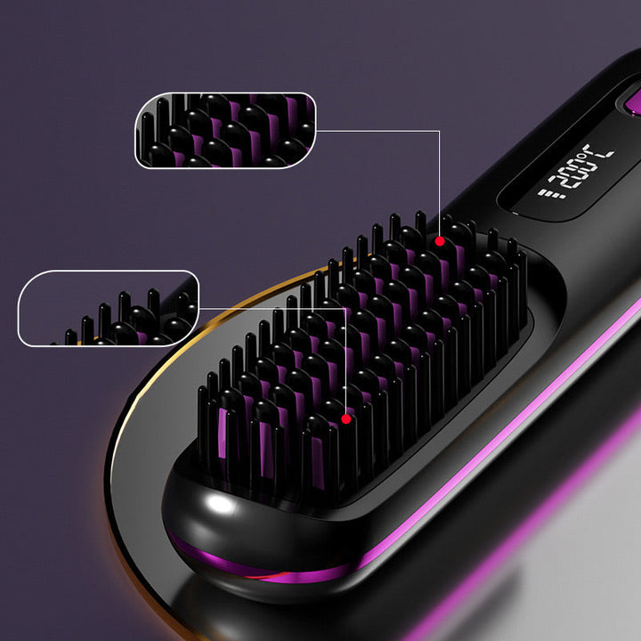 BowLift | Wireless ceramic heating hair straightening comb