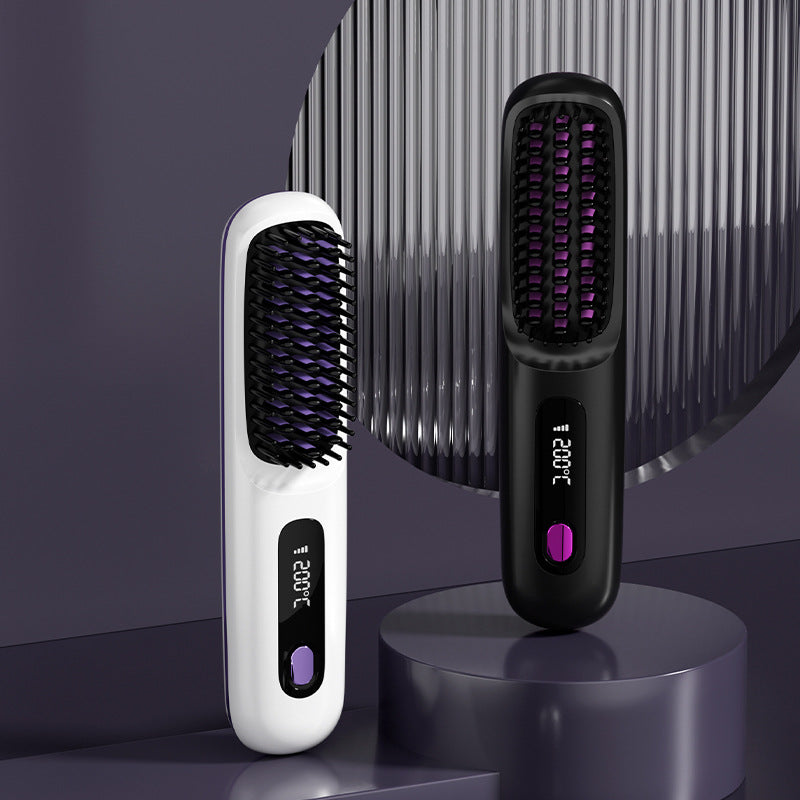 BowLift | Wireless ceramic heating hair straightening comb
