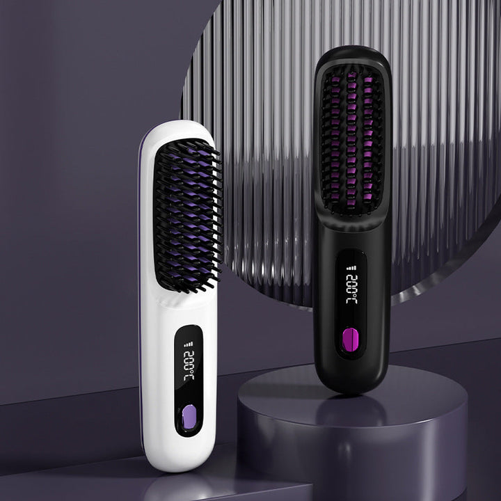 BowLift | Wireless ceramic heating hair straightening comb