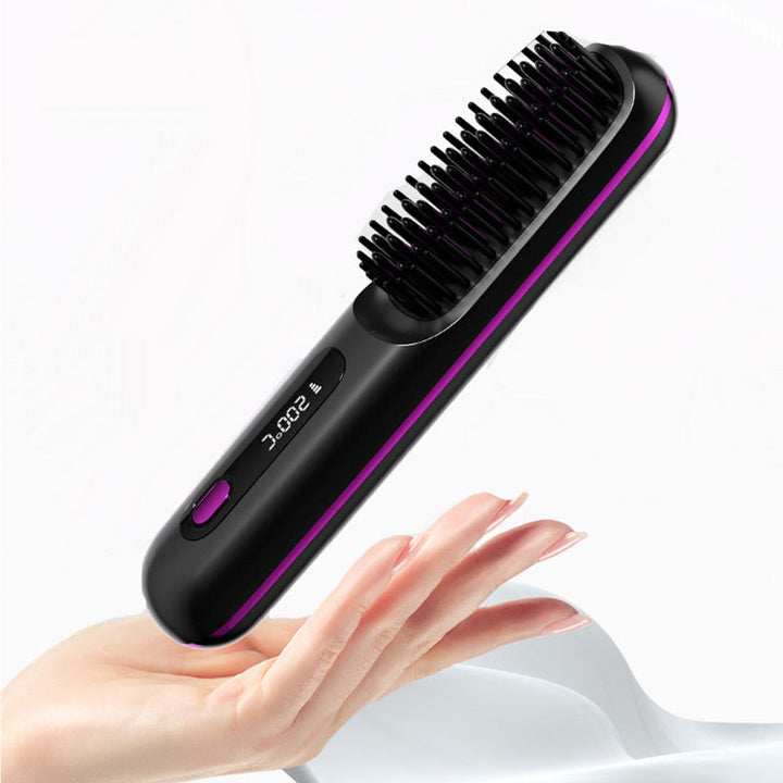 BowLift | Wireless ceramic heating hair straightening comb