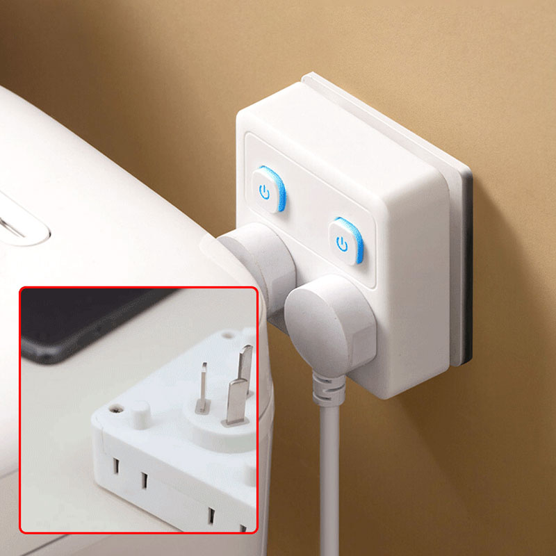 BowLift | 2-pack multifunctional socket converter with night light