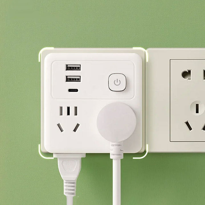 BowLift | 2-pack multifunctional socket converter with night light