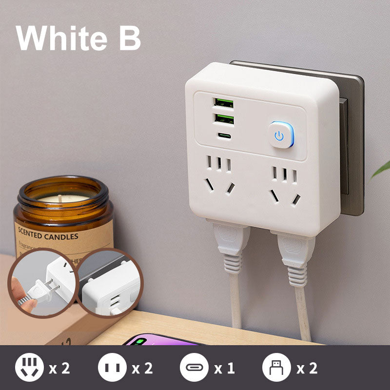 BowLift | 2-pack multifunctional socket converter with night light