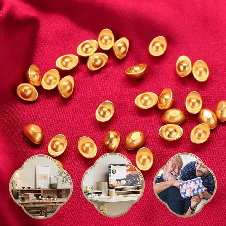 BowLift | Small gold nugget-shaped ornaments