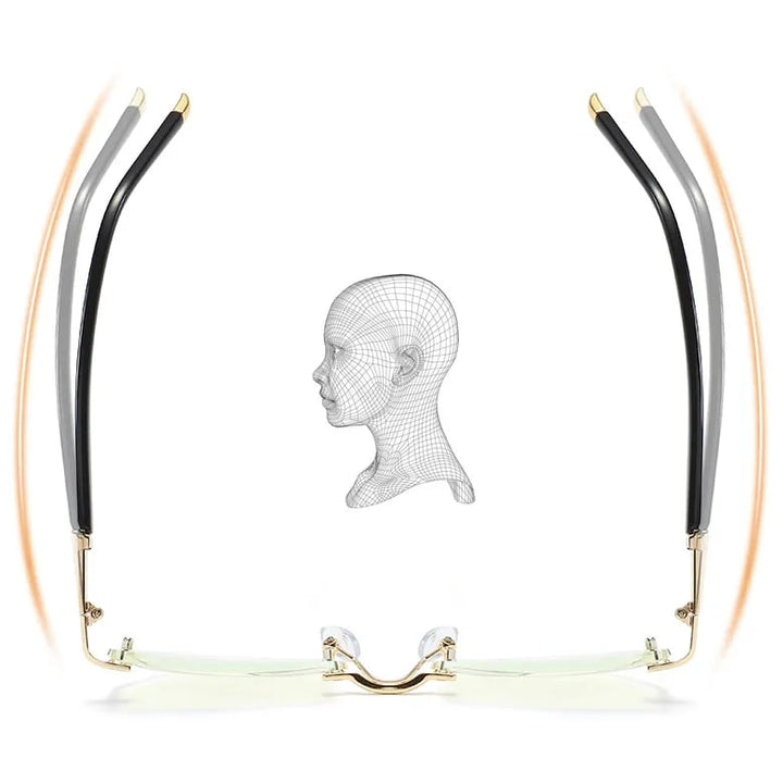 BowLift | High Hardness Anti-Blue Progressive Distance and Near Range Dual-Use Reading Glasses