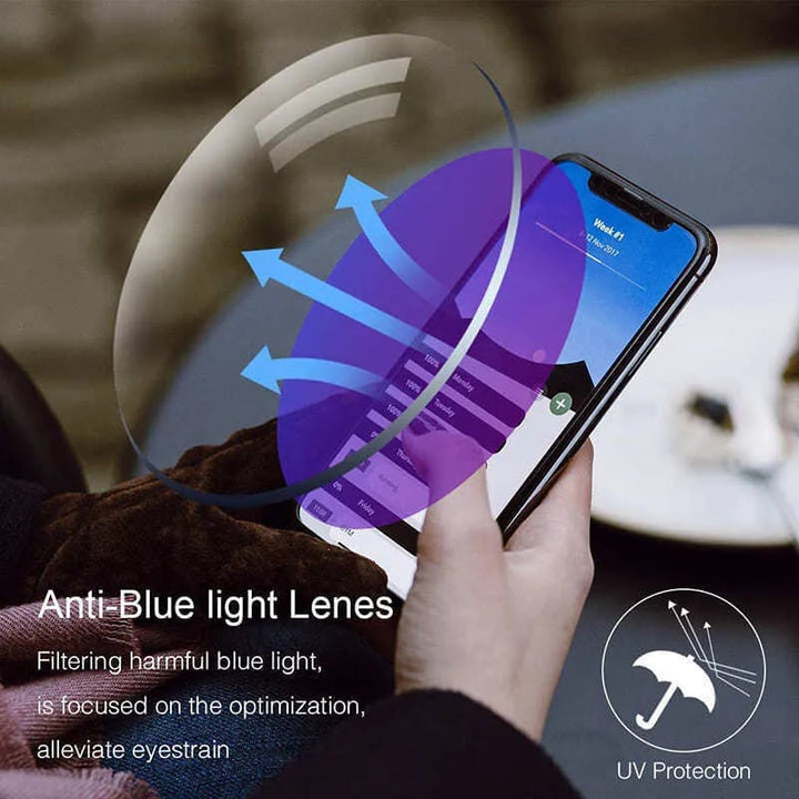 BowLift | High Hardness Anti-Blue Progressive Distance and Near Range Dual-Use Reading Glasses