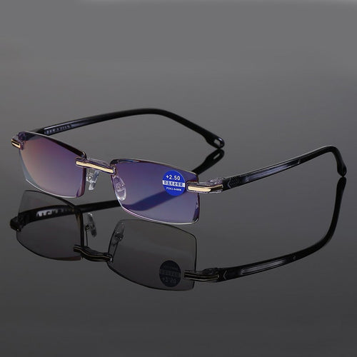 BowLift | High hardness sapphire anti-blue light progressive reading glasses for distance and near double use