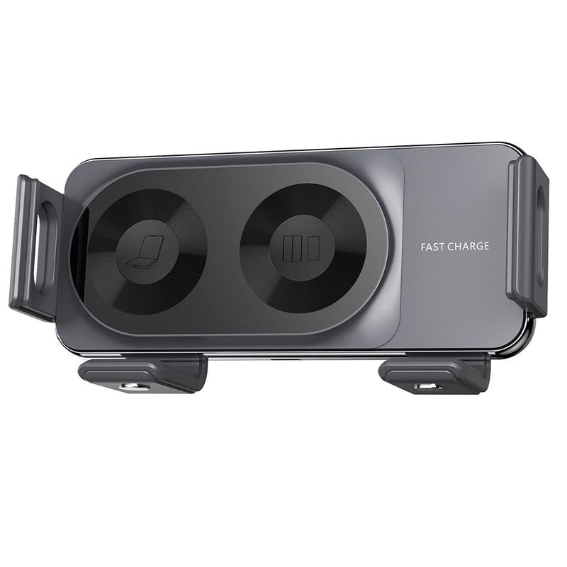 BowLift | Wireless car charger with two coils for phone mounting