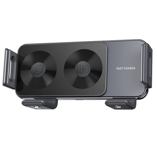 BowLift | Wireless car charger with two coils for phone mounting