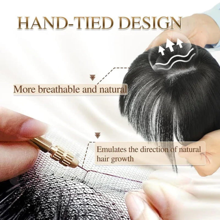 BowLift | Natural Hairpiece with Bangs for Women