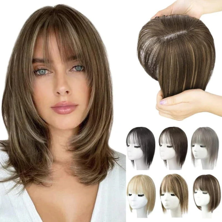 BowLift | Natural Hairpiece with Bangs for Women