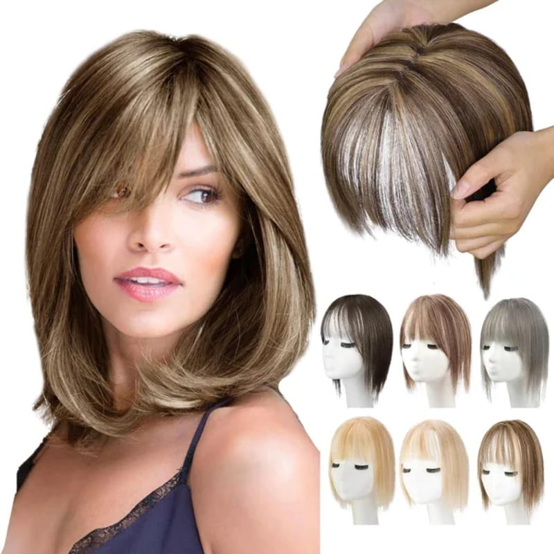 BowLift | Natural Hairpiece with Bangs for Women