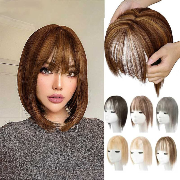 BowLift | Natural Hairpiece with Bangs for Women