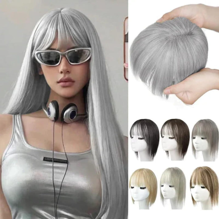 BowLift | Natural Hairpiece with Bangs for Women