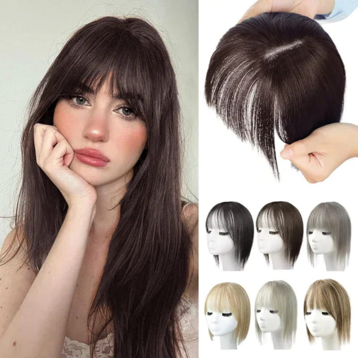 BowLift | Natural Hairpiece with Bangs for Women