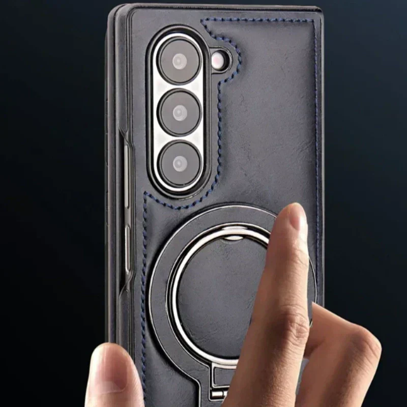 BowLift | Premium PU leather magnetic case with stand for Samsung Fold 3/4/5/6