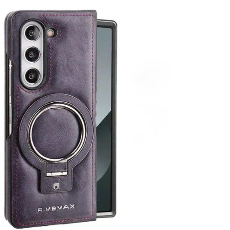 BowLift | Premium PU leather magnetic case with stand for Samsung Fold 3/4/5/6