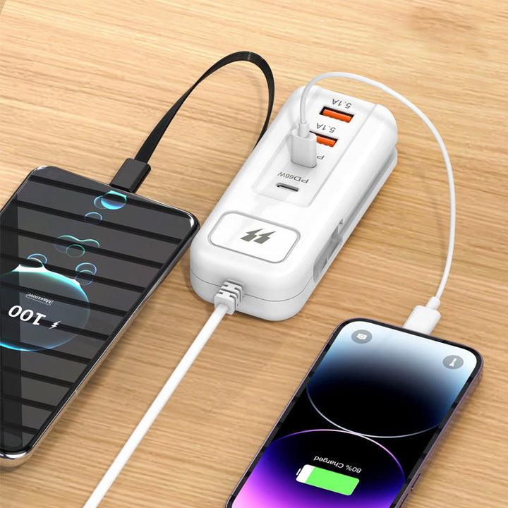 BowLift | Multifunctional fast charging socket - 2PD + 2USB