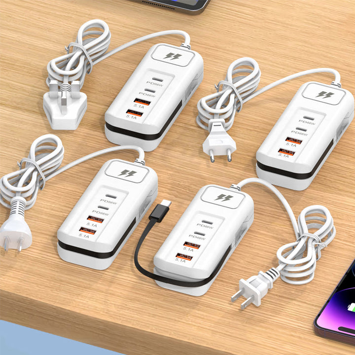 BowLift | Multifunctional fast charging socket - 2PD + 2USB