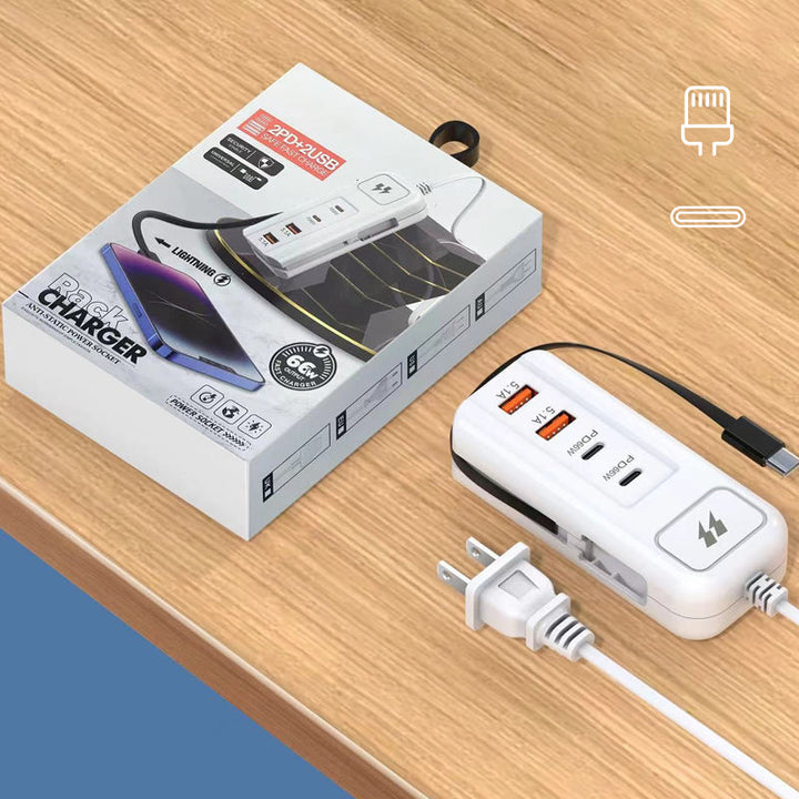 BowLift | Multifunctional fast charging socket - 2PD + 2USB