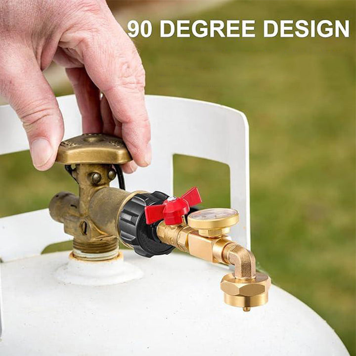 BowLift | Adapter for propane filling with angle and gauge
