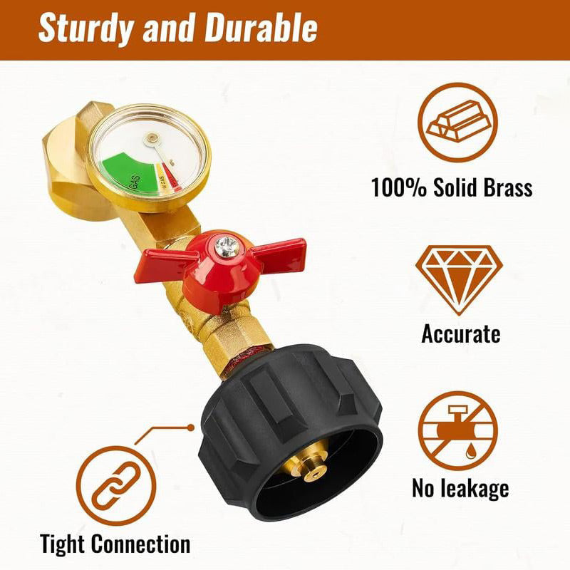 BowLift | Adapter for propane filling with angle and gauge