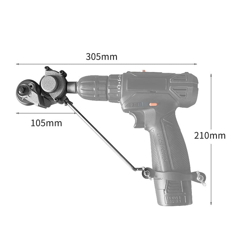 BowLift | Electric drill for cutting metal sheets