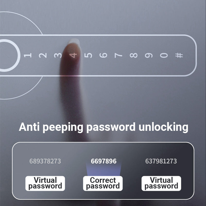 BowLift | Fingerprint Smart door lock handle with Bluetooth APP control