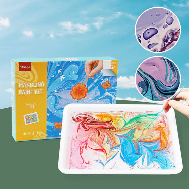 BowLift | Marbling of watercolor paint for art