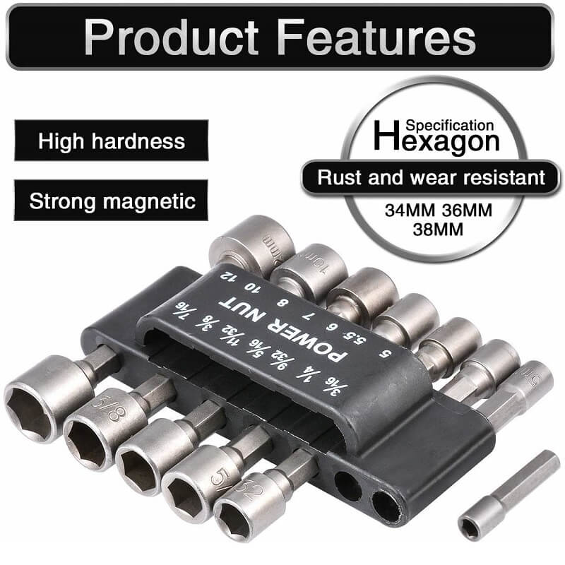 BowLift | Power-driven socket wrench 14-piece set