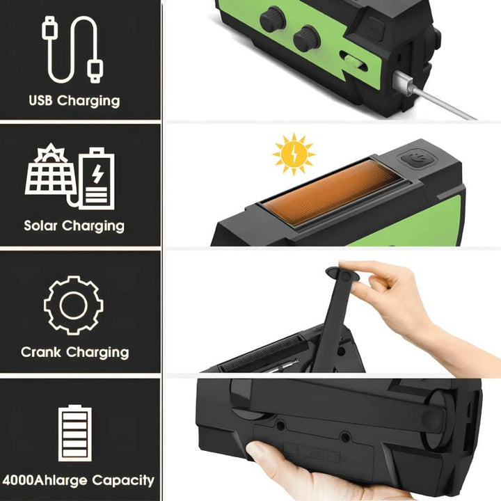 BowLift | All-in-one solar-powered emergency radio