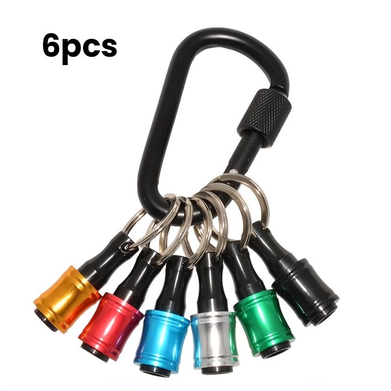BowLift | 1/4" hex screwdriver bit holder key rings