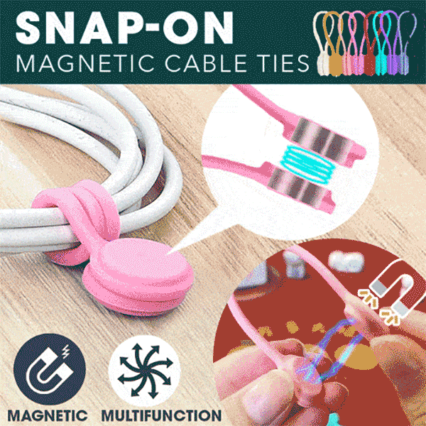 BowLift | Magnetic cable ties with snap lock