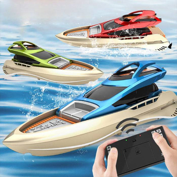 BowLift | Mini 2.4G RC high-speed boat with LED lights
