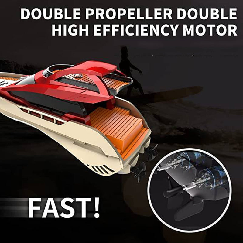 BowLift | Mini 2.4G RC high-speed boat with LED lights