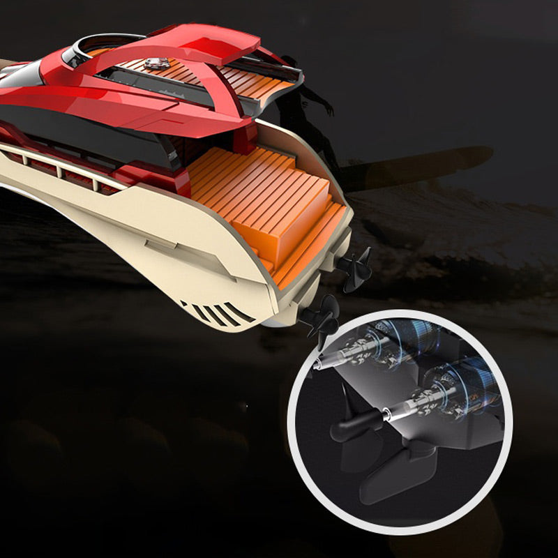 BowLift | Mini 2.4G RC high-speed boat with LED lights