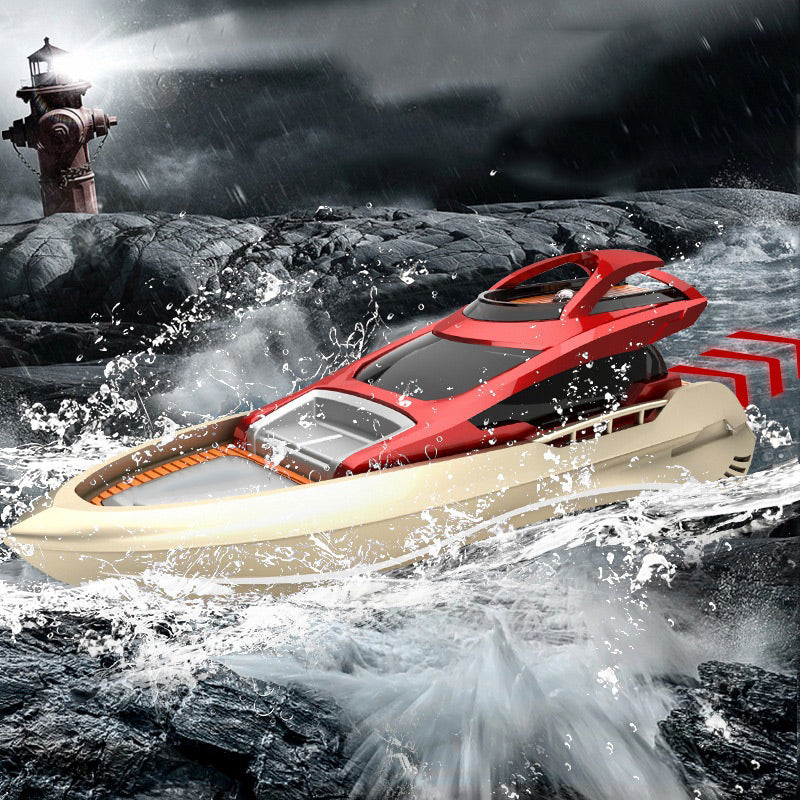 BowLift | Mini 2.4G RC high-speed boat with LED lights
